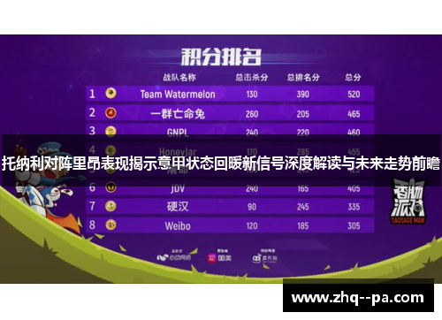 托纳利对阵里昂表现揭示意甲状态回暖新信号深度解读与未来走势前瞻